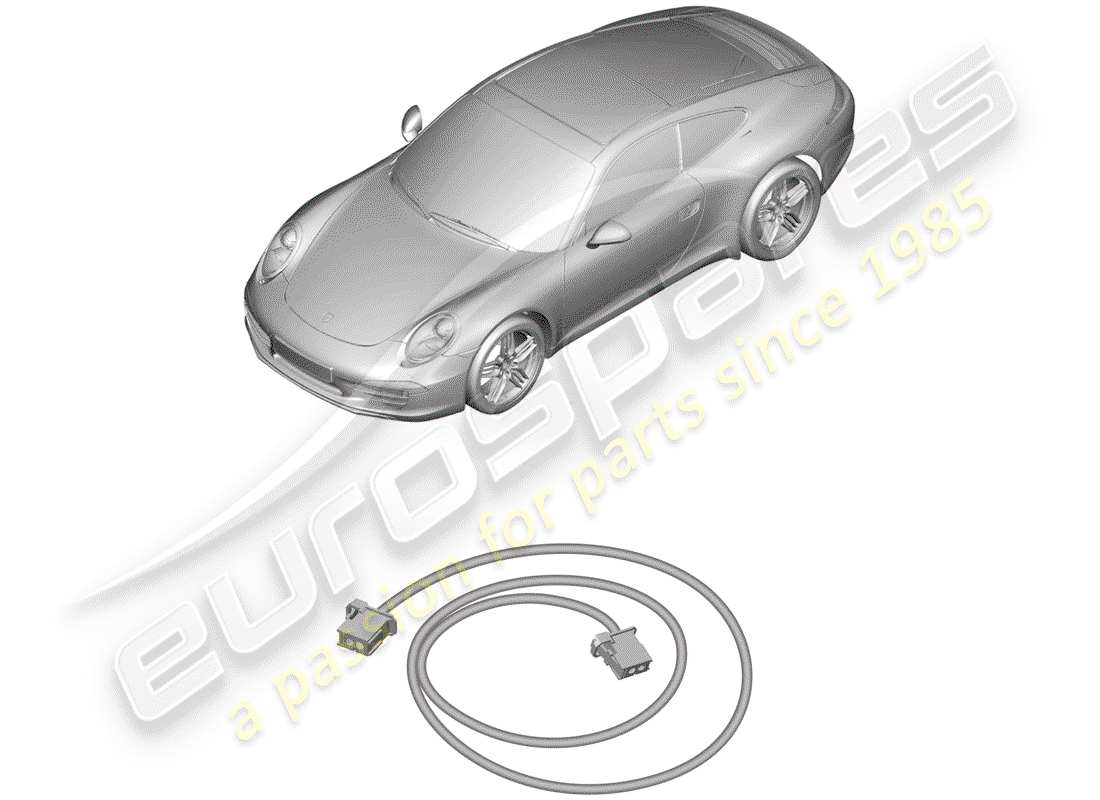 porsche 2016 (991-1) fibre optic wave conductor parts diagram