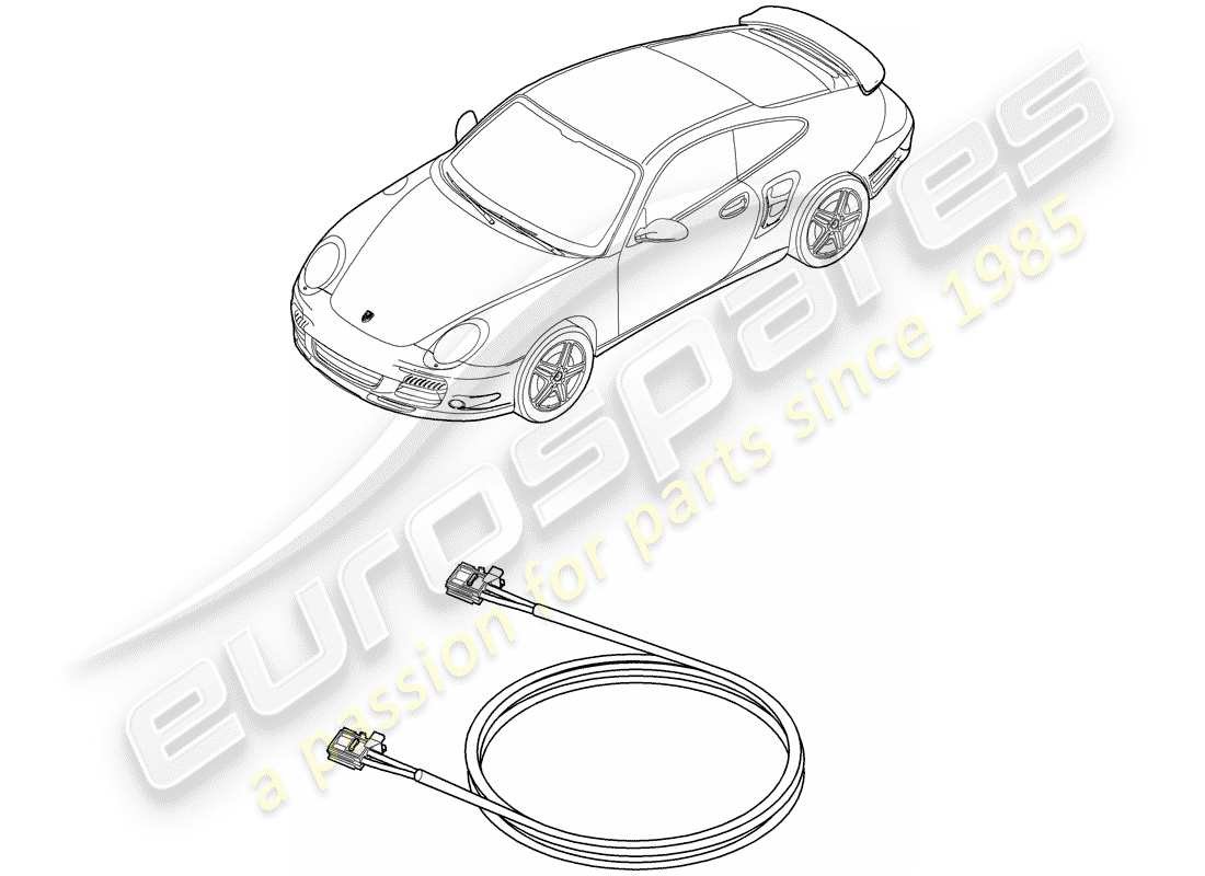 porsche 2012 (997-2 turbo / gt2 rs) light fibre optic parts diagram