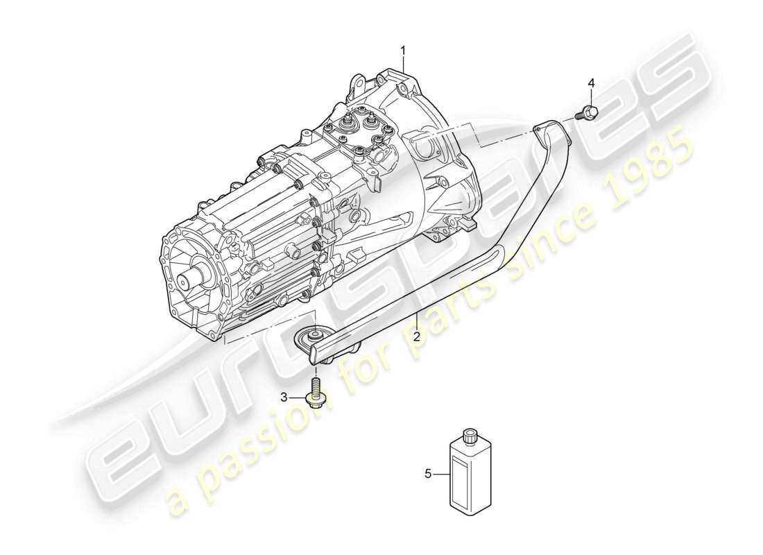 porsche 2010 (cayenne e1 9pa) gearbox manual gearbox ready for installation parts diagram