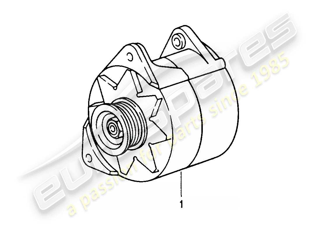 a part diagram from the porsche 2008 (refurbished and exchange catalogue) parts catalogue