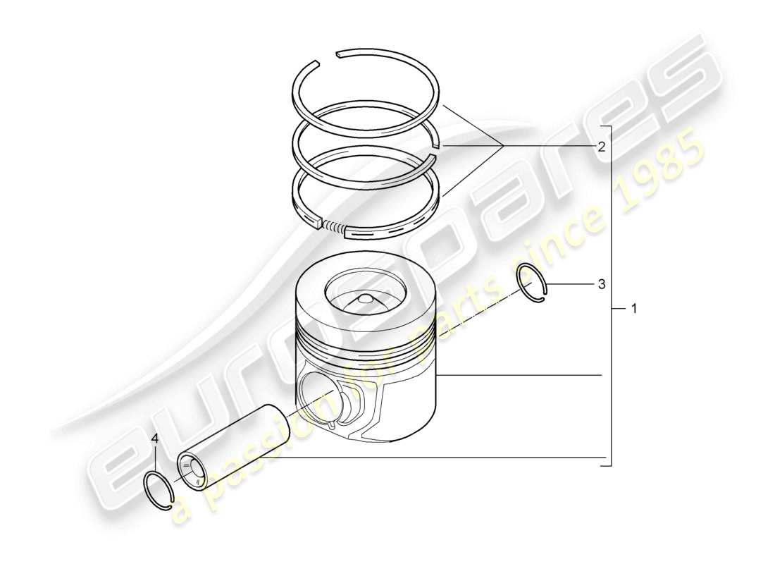 a part diagram from the porsche 2007 (cayenne e1 9pa) parts catalogue