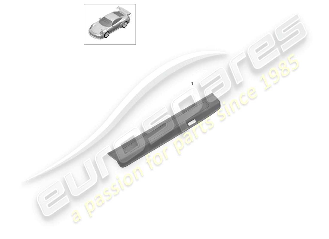 a part diagram from the porsche 991 parts catalogue