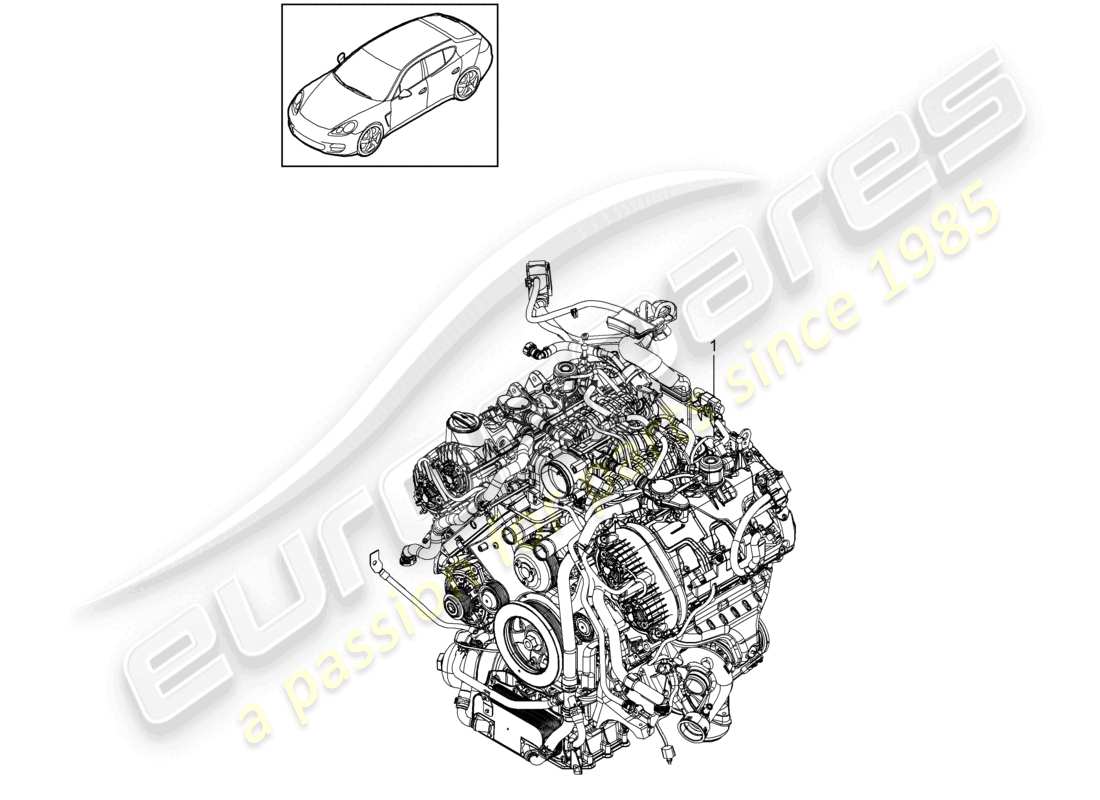 a part diagram from the porsche 2015 (panamera 970) parts catalogue