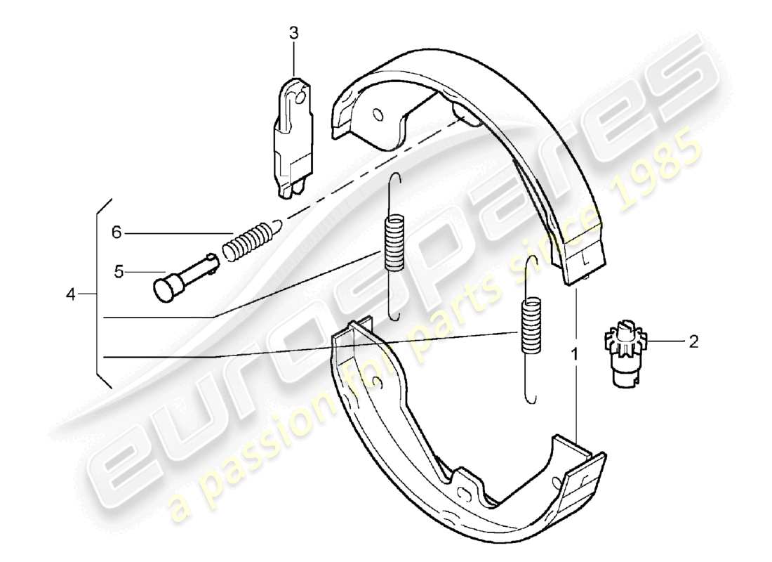 a part diagram from the porsche 2003 (cayenne e1 9pa) parts catalogue