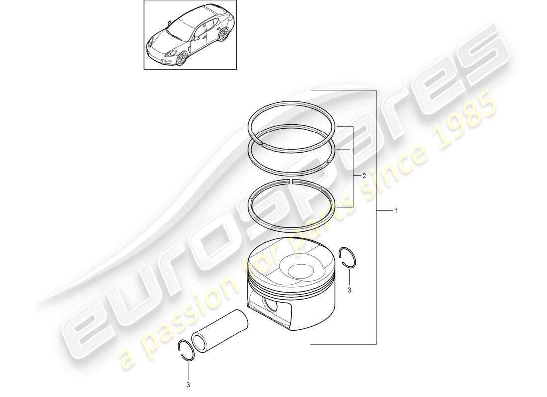 a part diagram from the porsche 2010 (panamera 970) parts catalogue