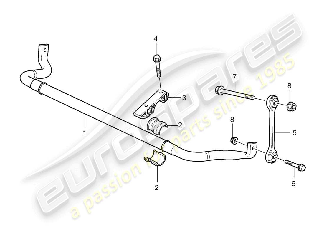 a part diagram from the porsche 2007 (cayenne e1 9pa) parts catalogue
