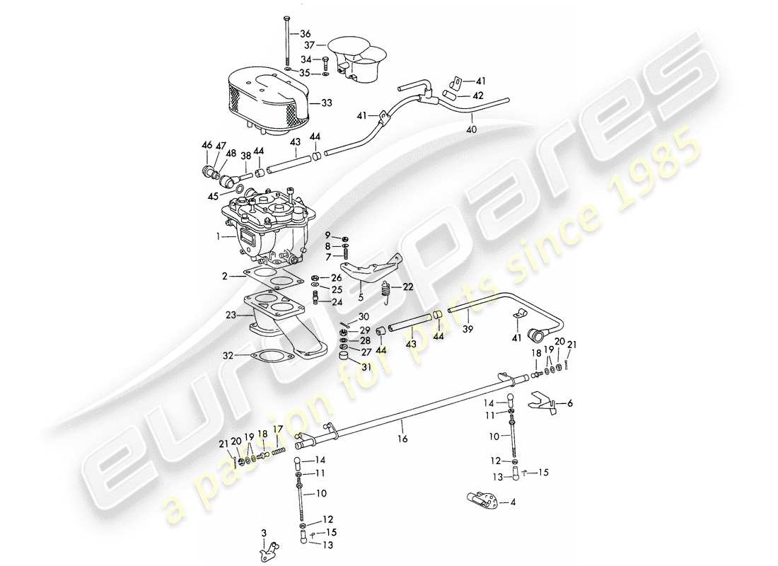 a part diagram from the porsche 1962 (356b/356c) parts catalogue