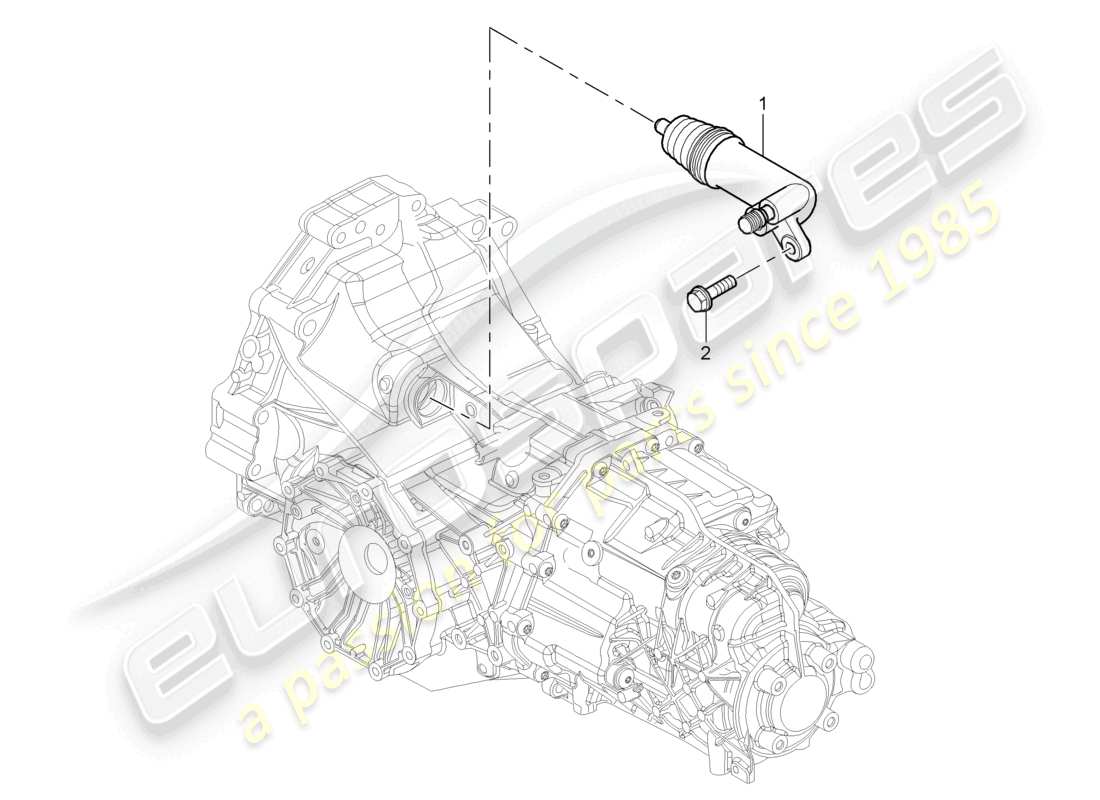 a part diagram from the porsche cayman parts catalogue