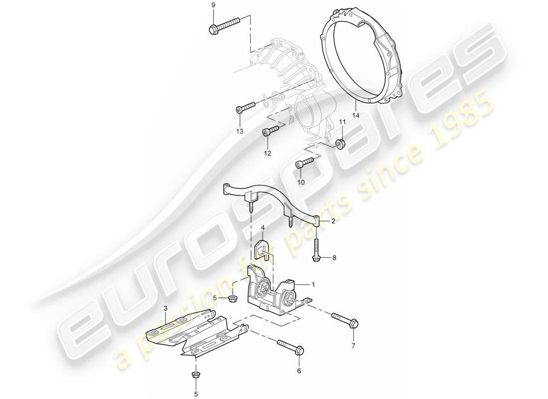 a part diagram from the porsche 996 parts catalogue