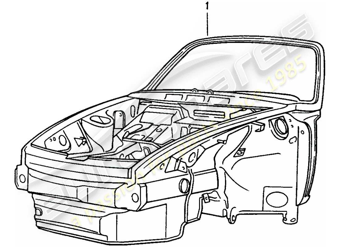 a part diagram from the porsche 1997 (993) parts catalogue