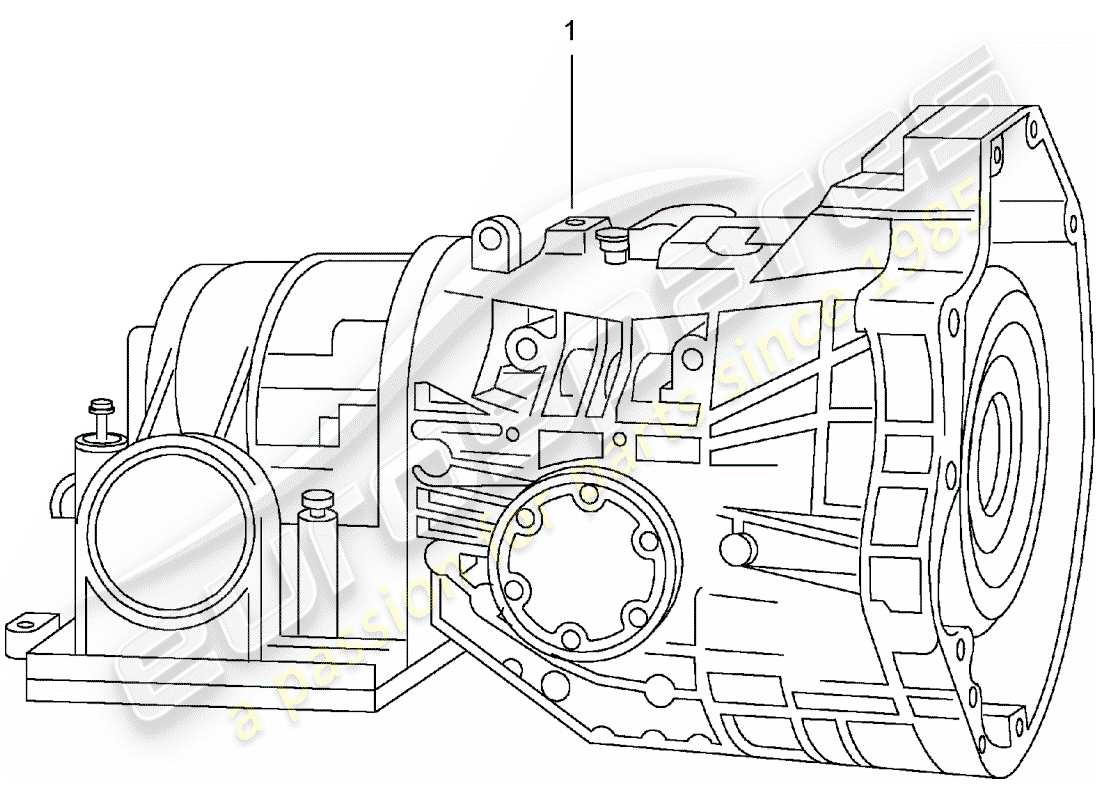 a part diagram from the porsche 1981 (refurbished and exchange catalogue) parts catalogue