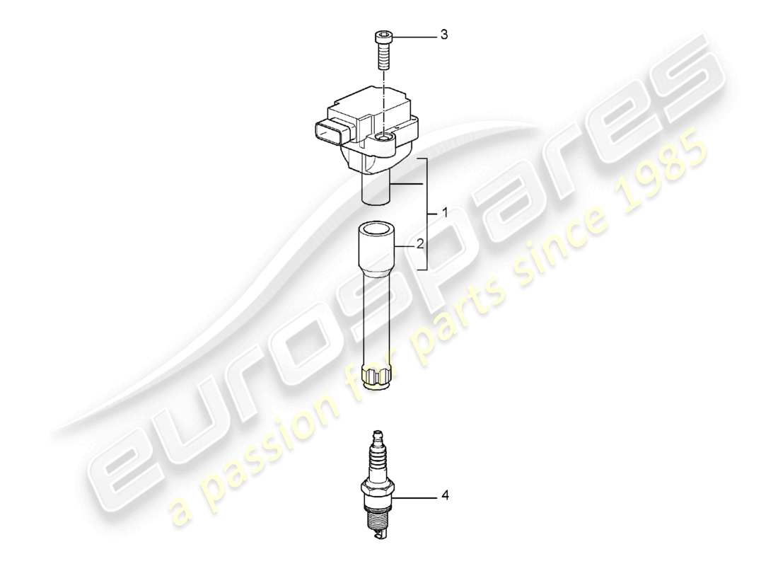 a part diagram from the porsche 2008 (987 boxster) parts catalogue