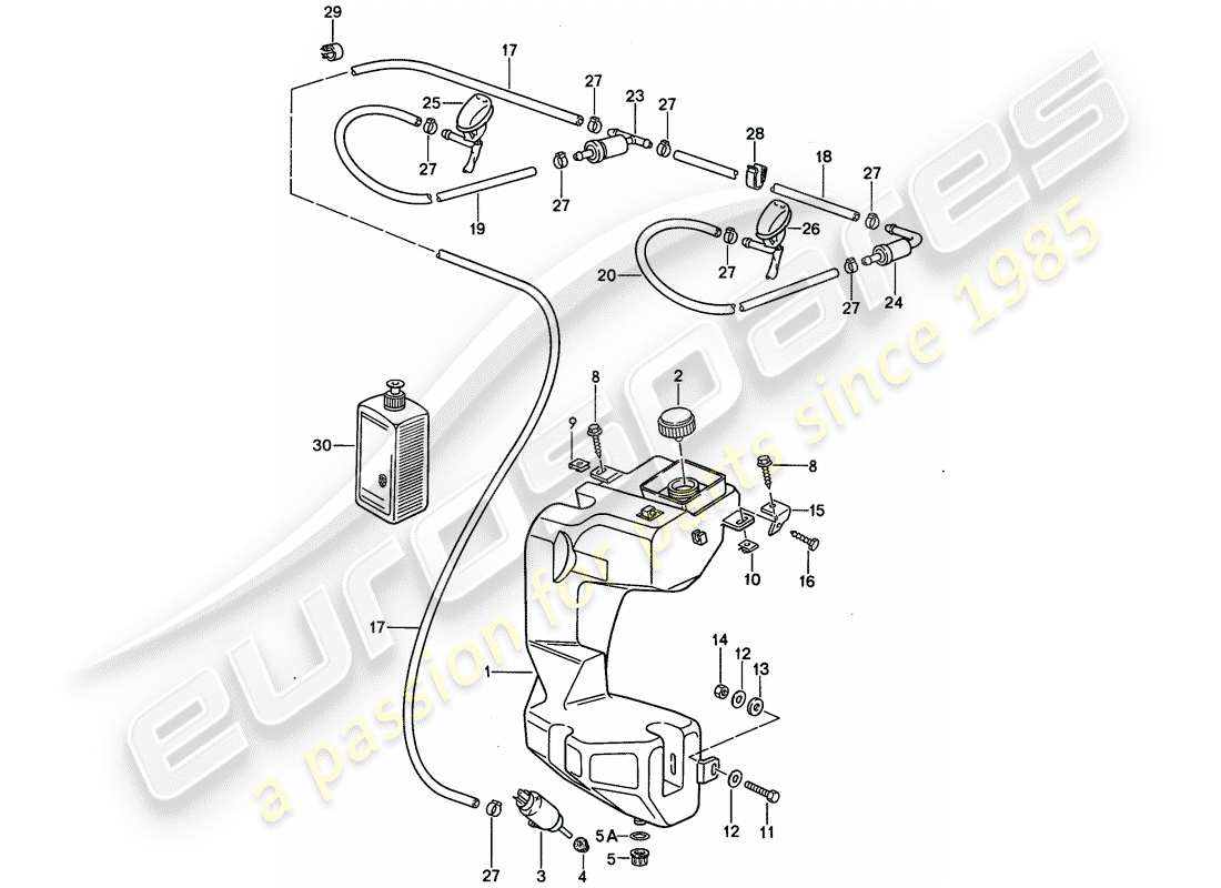 a part diagram from the porsche 1989 (944) parts catalogue