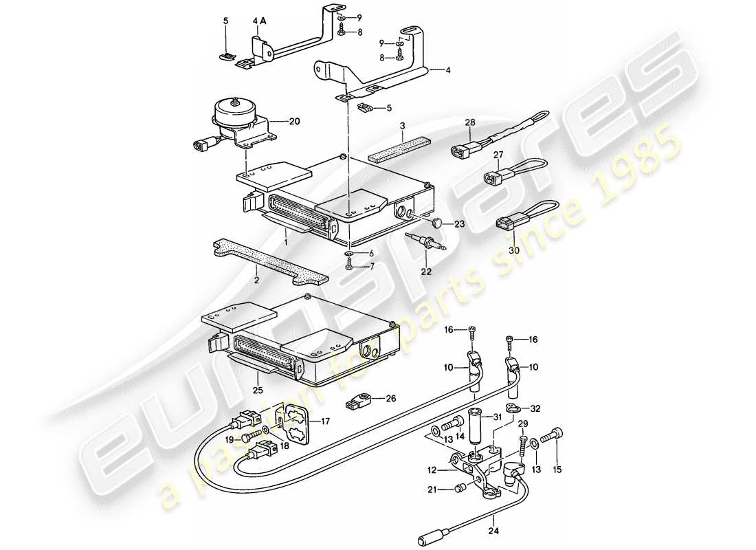 a part diagram from the porsche 1988 (944) parts catalogue