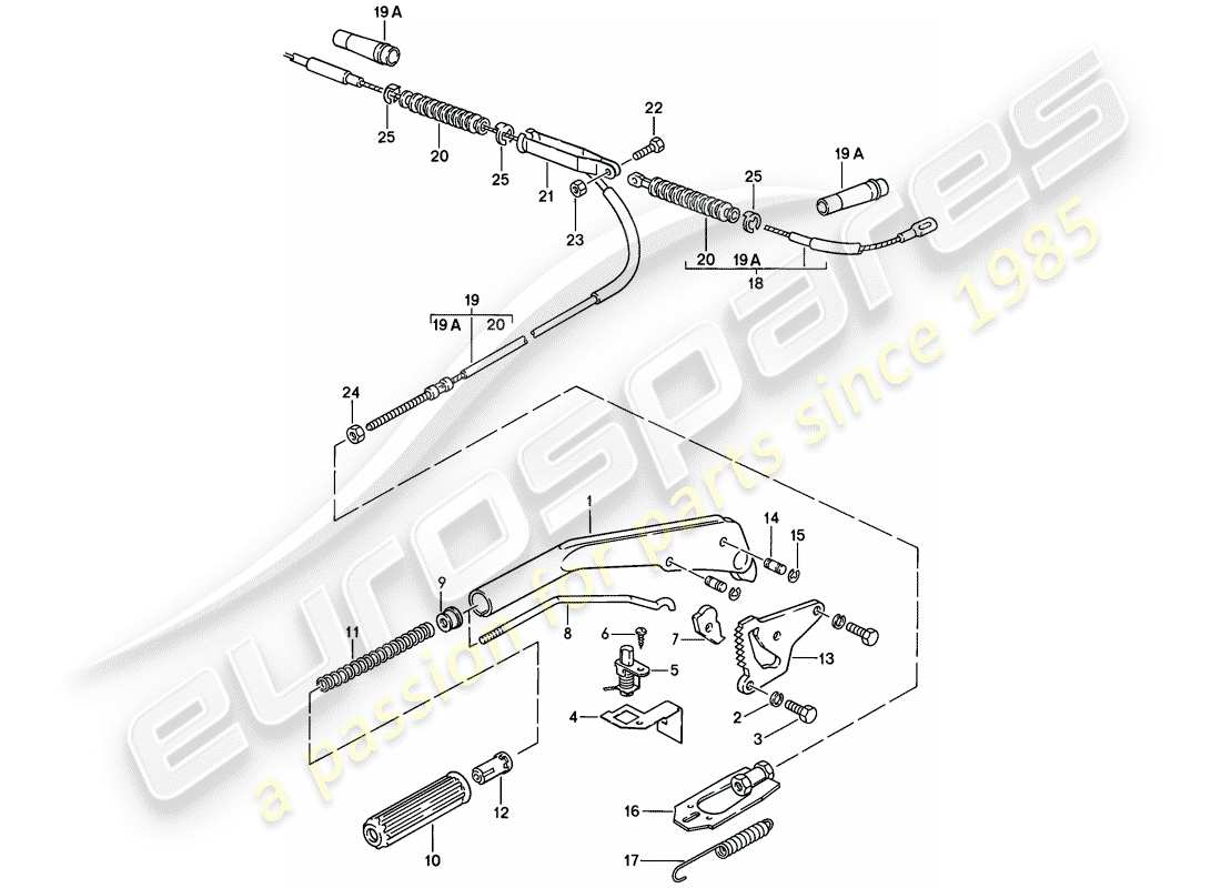 a part diagram from the porsche 1983 (944) parts catalogue