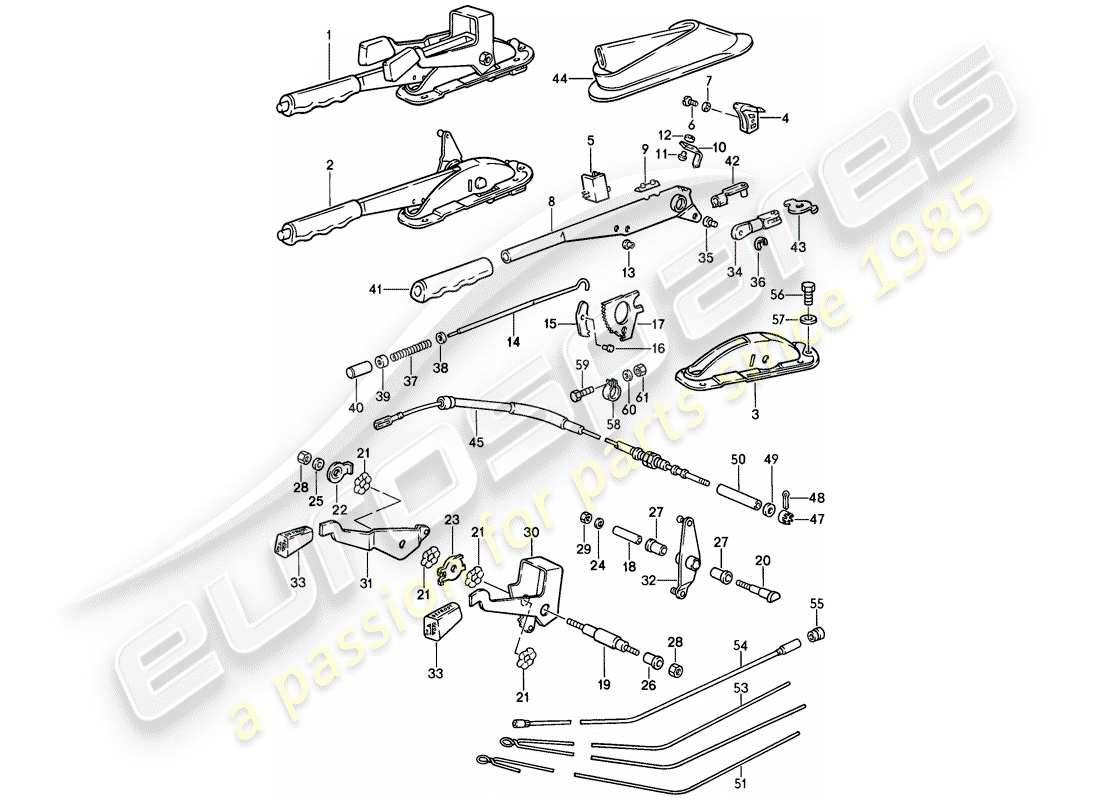 a part diagram from the porsche 1987 (911) parts catalogue