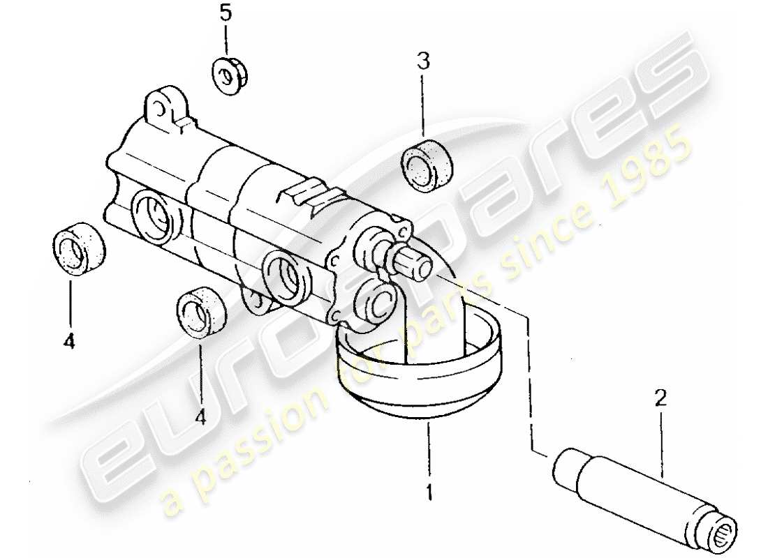 a part diagram from the porsche 2003 (996 gt3) parts catalogue