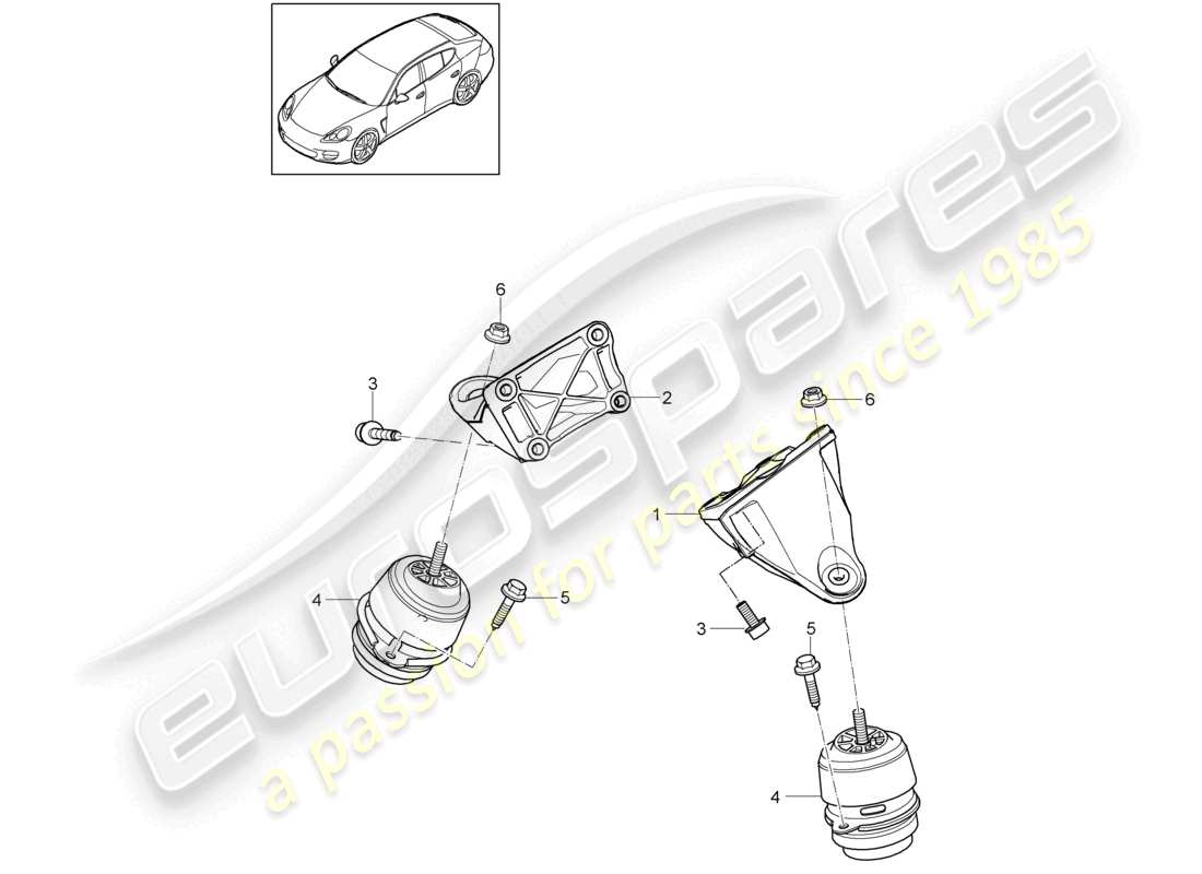 a part diagram from the porsche 2015 (panamera 970) parts catalogue