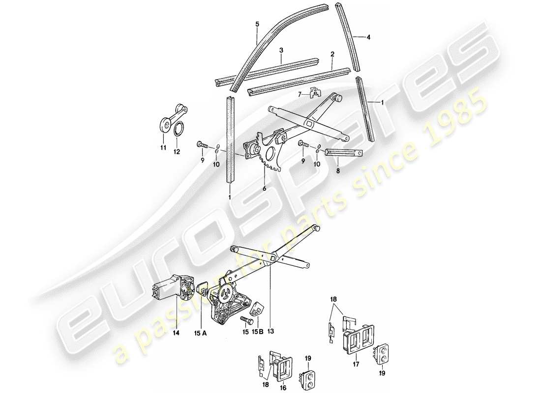 a part diagram from the porsche 944 parts catalogue