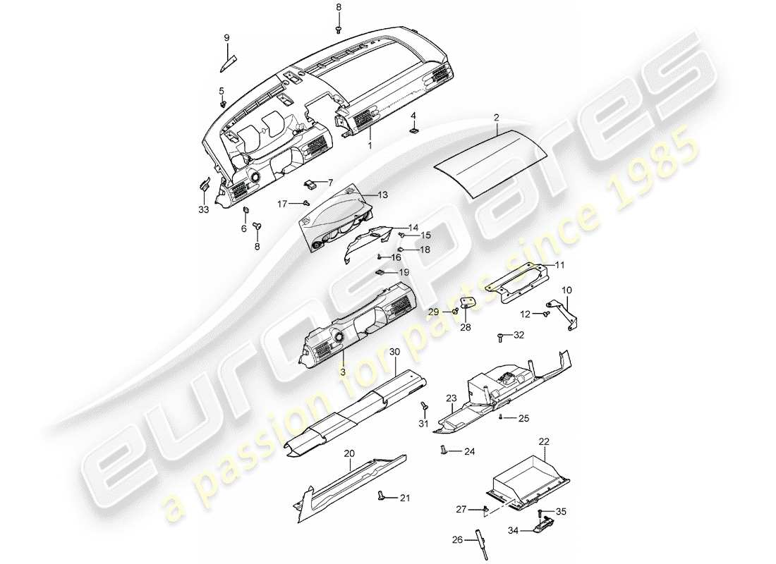 VIEW PARTS DIAGRAMS FROM THE PORSCHE CARRERA GT PARTS CATALOGUE a part diagram from the porsche carrera gt parts catalogue