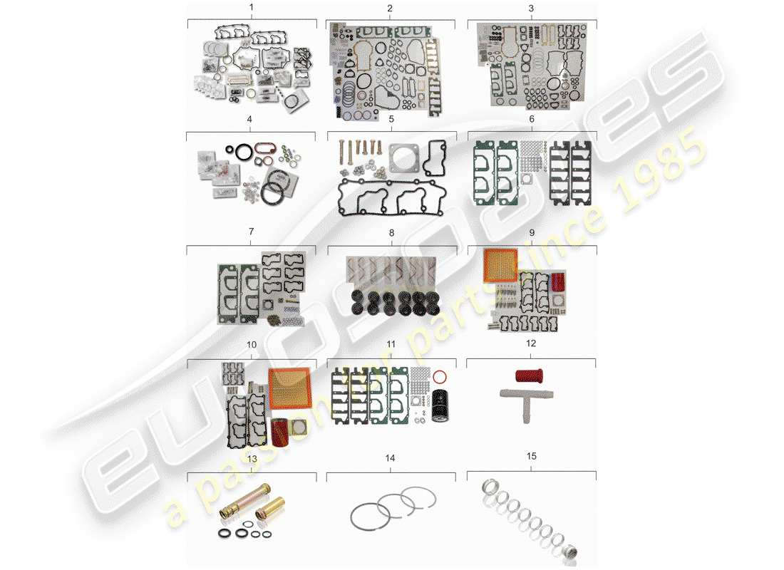 a part diagram from the porsche 964 parts catalogue