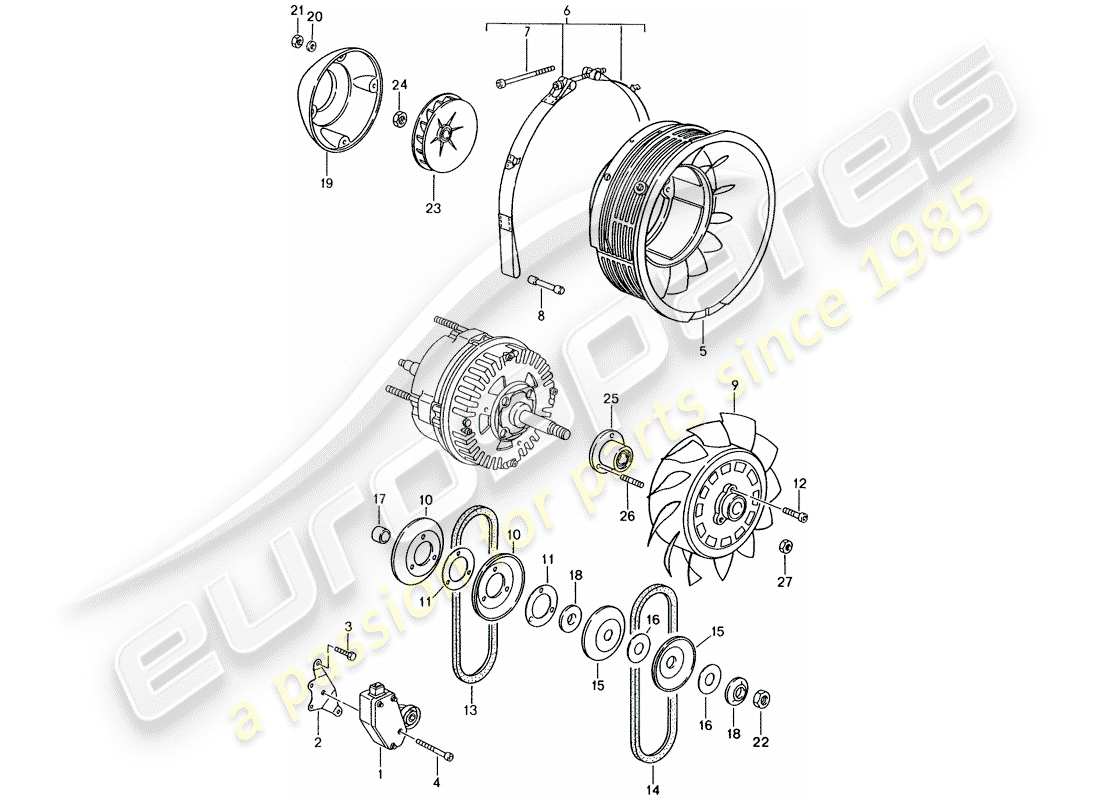 VIEW PARTS DIAGRAMS FROM THE PORSCHE 993 PARTS CATALOGUE a part diagram from the porsche 993 parts catalogue