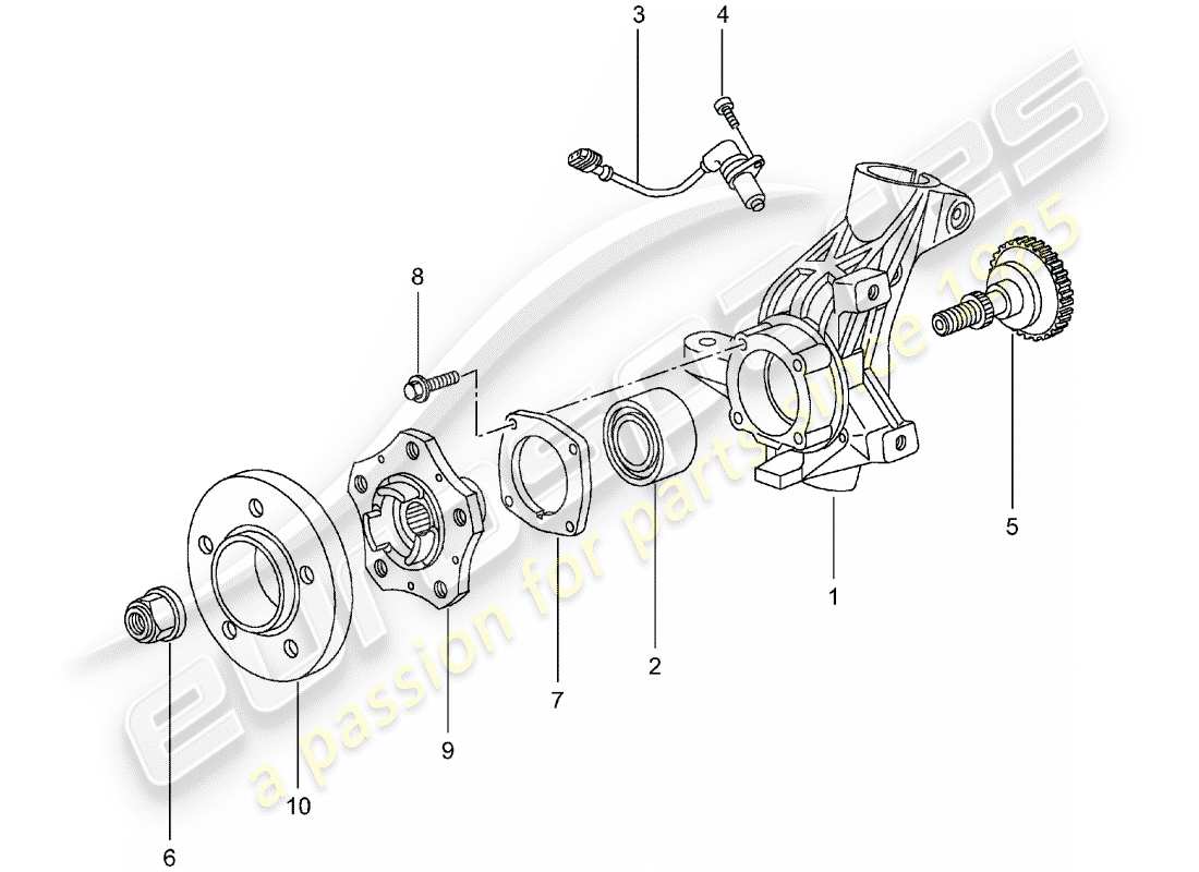 VIEW PARTS DIAGRAMS FROM THE PORSCHE 996 PARTS CATALOGUE a part diagram from the porsche 996 parts catalogue