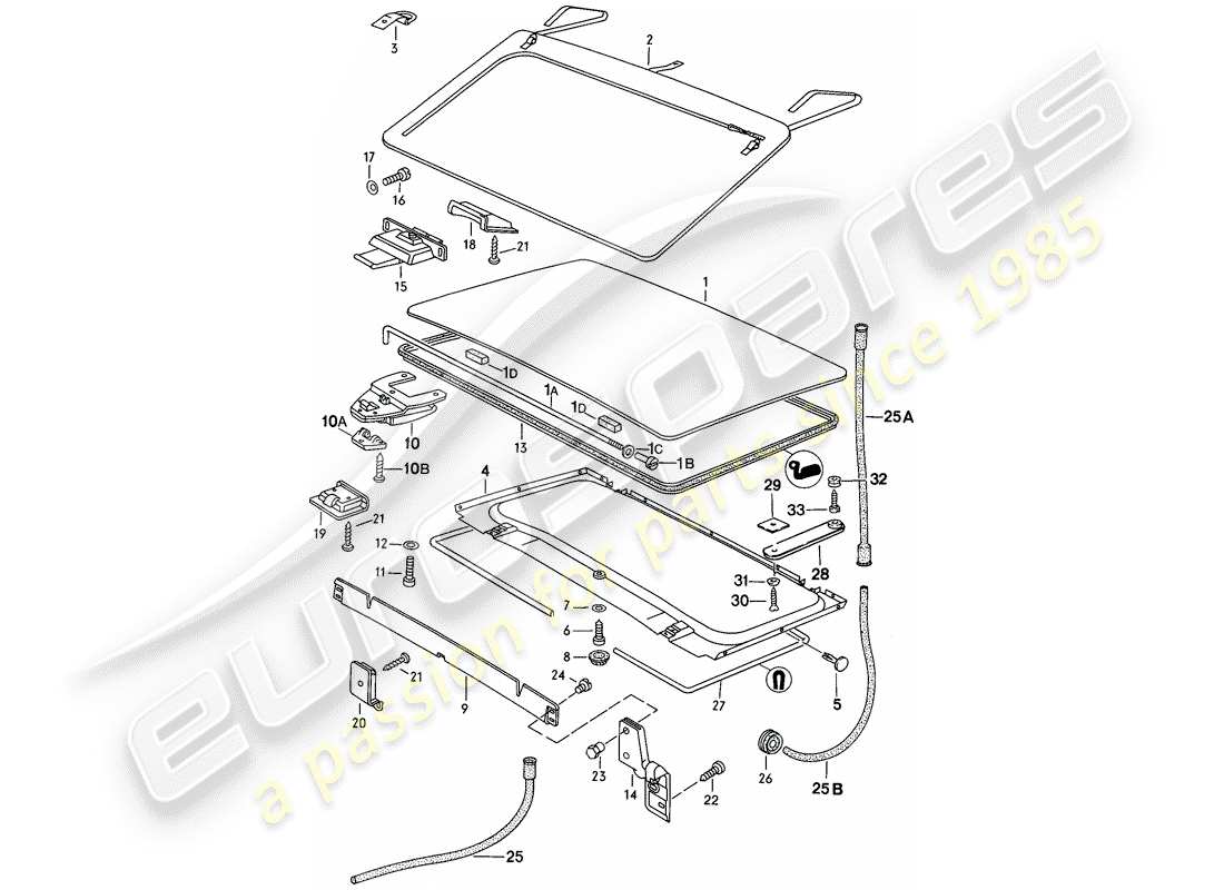 a part diagram from the porsche 1984 (944) parts catalogue