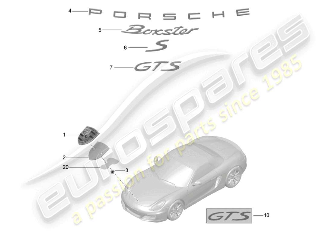 part diagram containing part number 98155923701