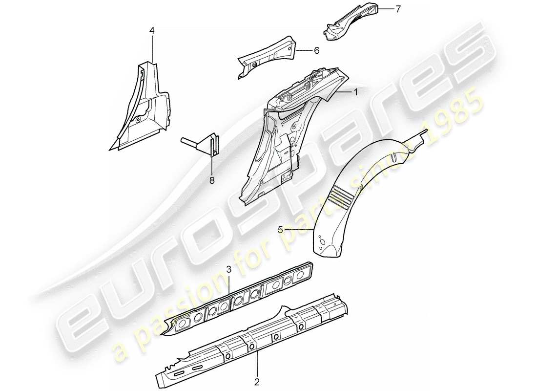 a part diagram from the porsche 997 parts catalogue