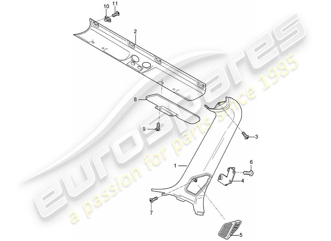 VIEW PARTS DIAGRAMS FROM THE PORSCHE CARRERA GT PARTS CATALOGUE a part diagram from the porsche carrera gt parts catalogue