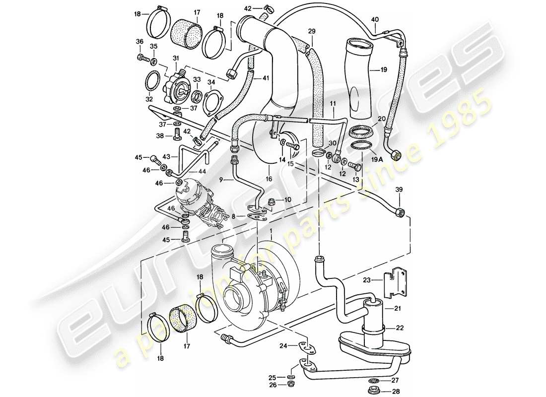 a part diagram from the porsche 1986 (911) parts catalogue