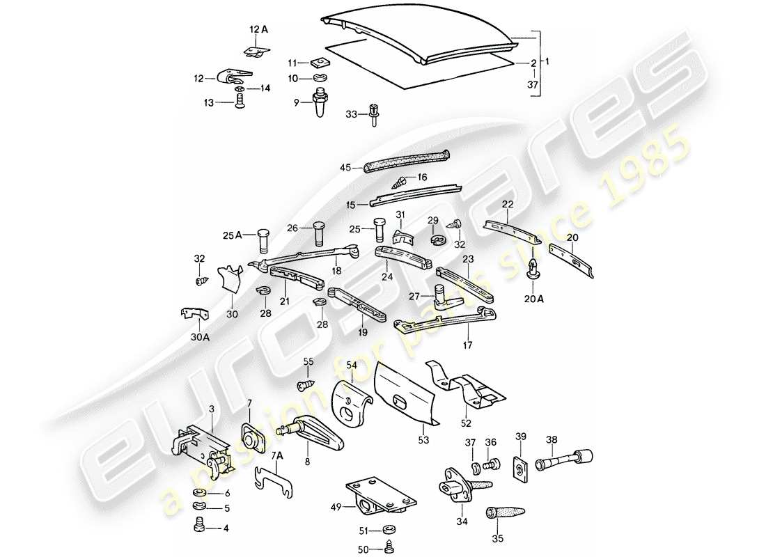 a part diagram from the porsche 1986 (911) parts catalogue
