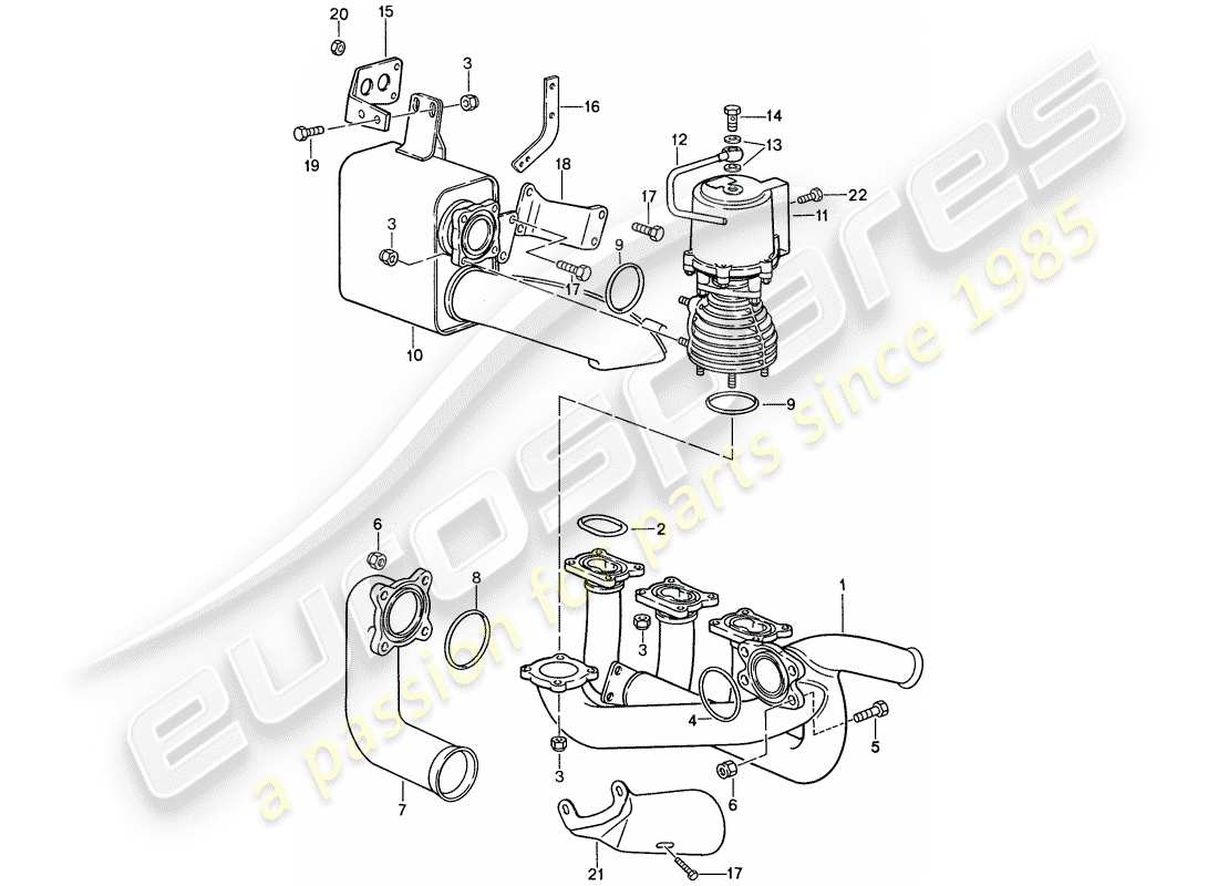 VIEW PARTS DIAGRAMS FROM THE PORSCHE 959 PARTS CATALOGUE a part diagram from the porsche 959 parts catalogue