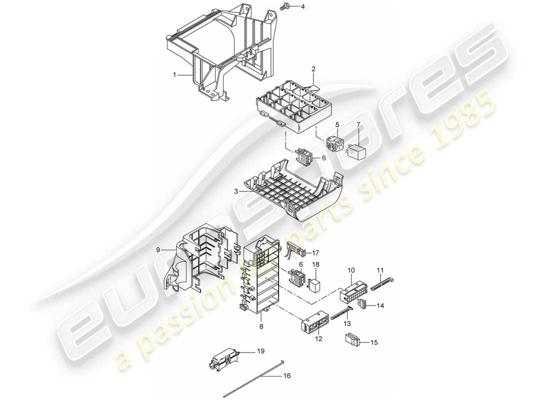 a part diagram from the porsche 2011 (997-2 gt3) parts catalogue