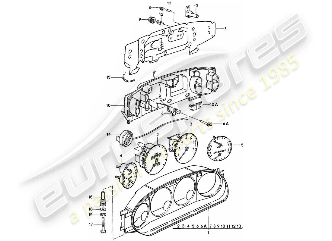 VIEW PARTS DIAGRAMS FROM THE PORSCHE 928 PARTS CATALOGUE a part diagram from the porsche 928 parts catalogue
