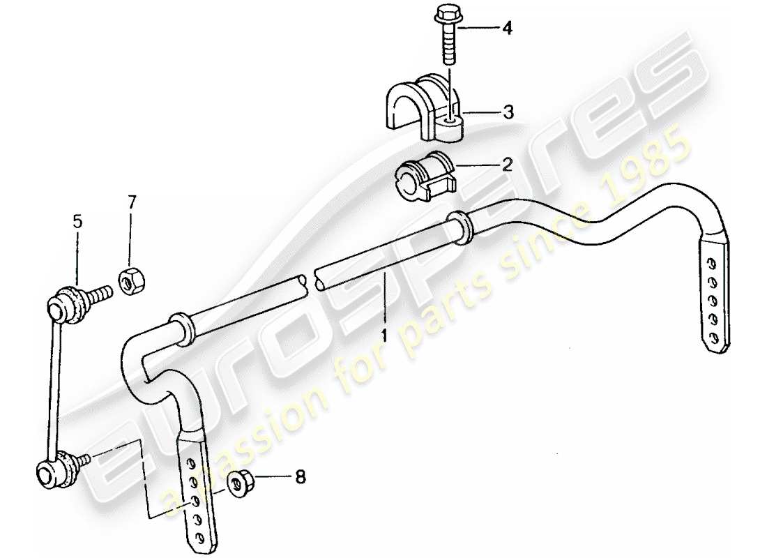 a part diagram from the porsche 2003 (996 gt3) parts catalogue