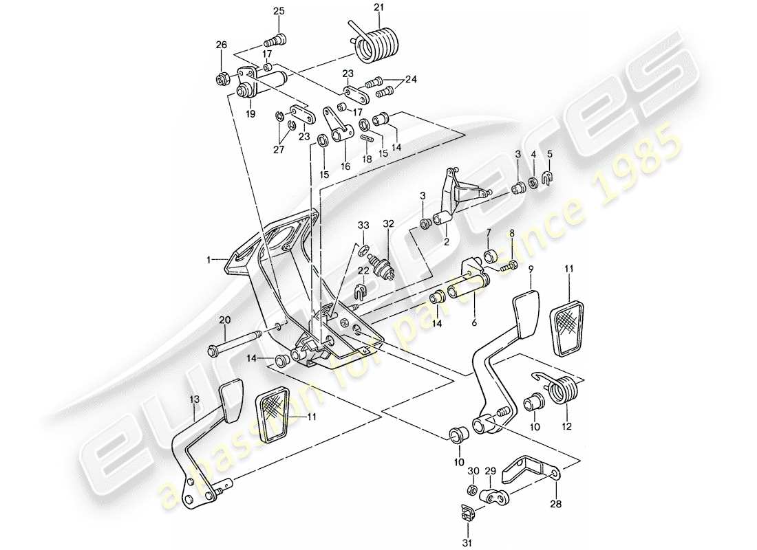 a part diagram from the porsche 1988 (959) parts catalogue
