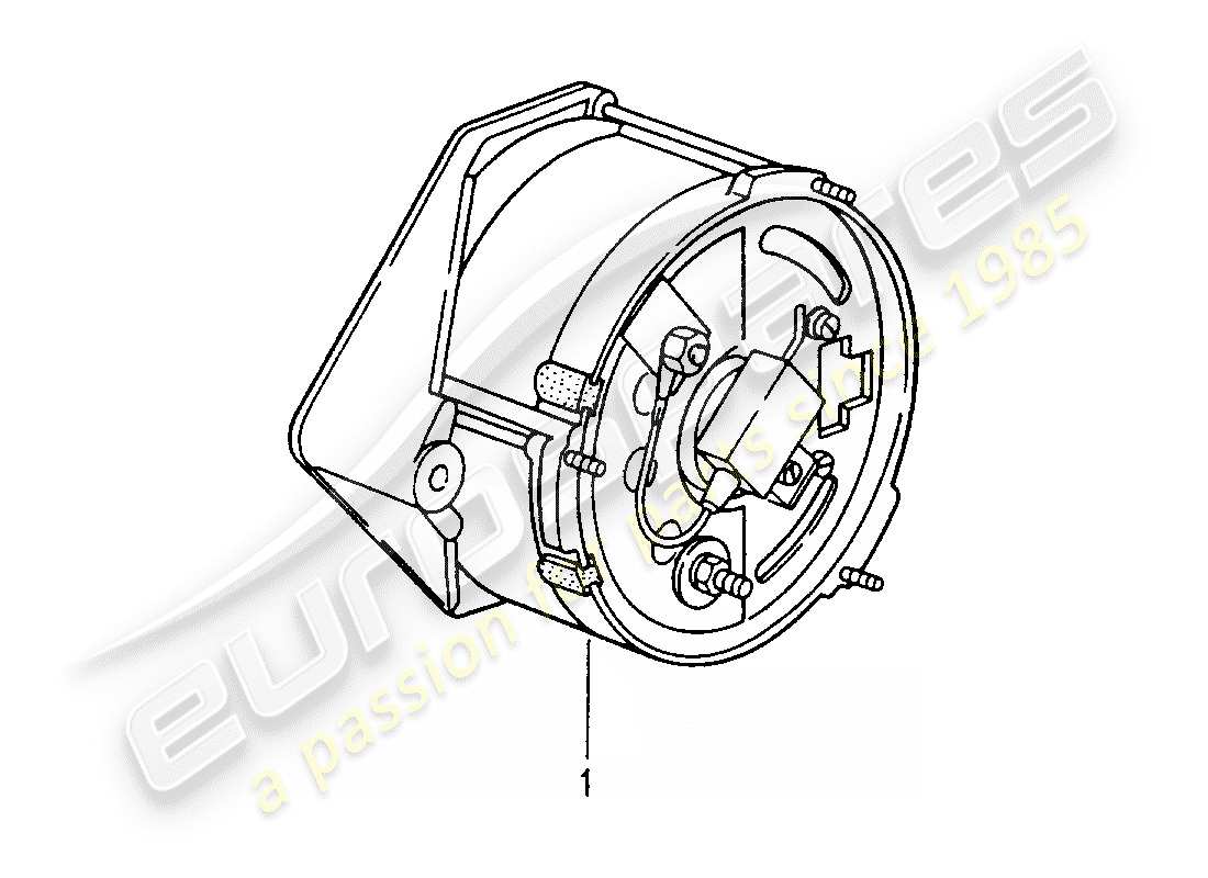 a part diagram from the porsche 1973 (refurbished and exchange catalogue) parts catalogue