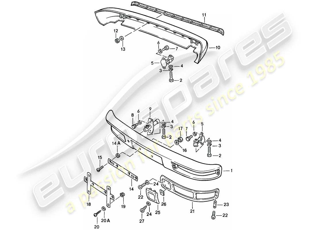 a part diagram from the porsche 1983 (944) parts catalogue