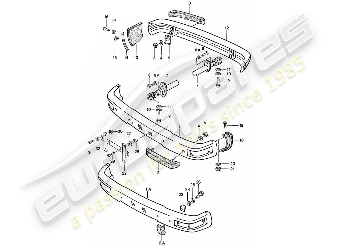 a part diagram from the porsche 1978 (924) parts catalogue