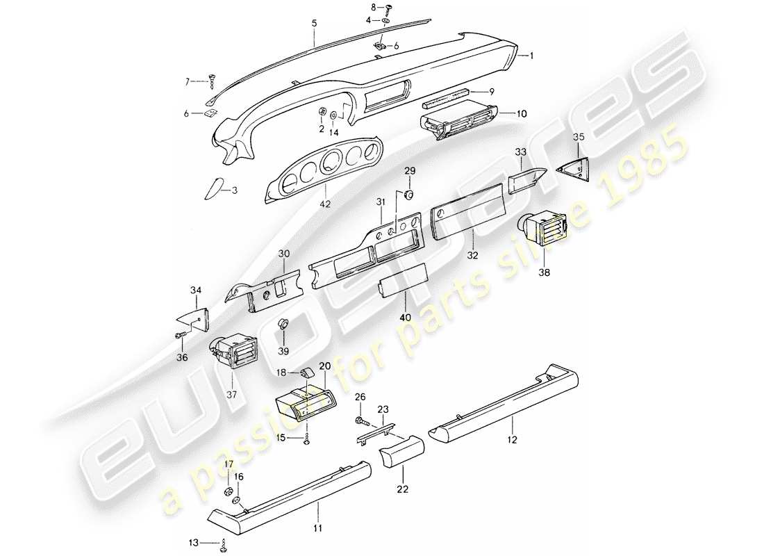 VIEW PARTS DIAGRAMS FROM THE PORSCHE 964 PARTS CATALOGUE a part diagram from the porsche 964 parts catalogue
