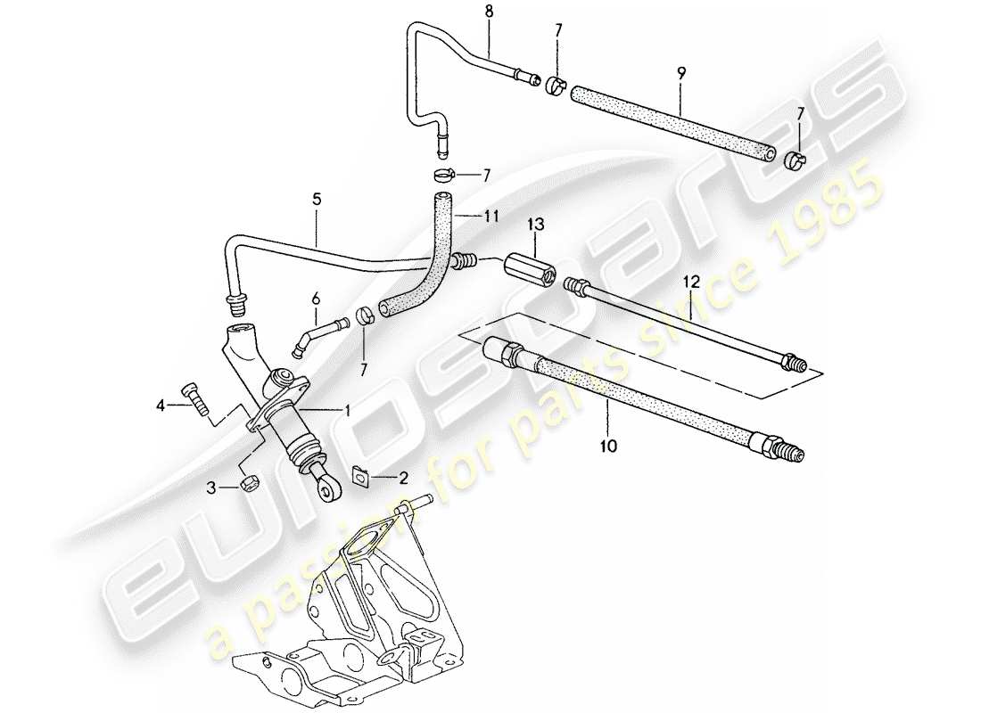 a part diagram from the porsche 1996 (993) parts catalogue