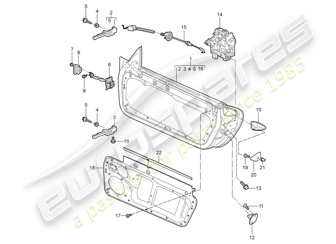 a part diagram from the porsche 2006 (987 boxster) parts catalogue