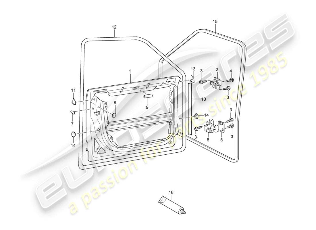 a part diagram from the porsche cayenne parts catalogue