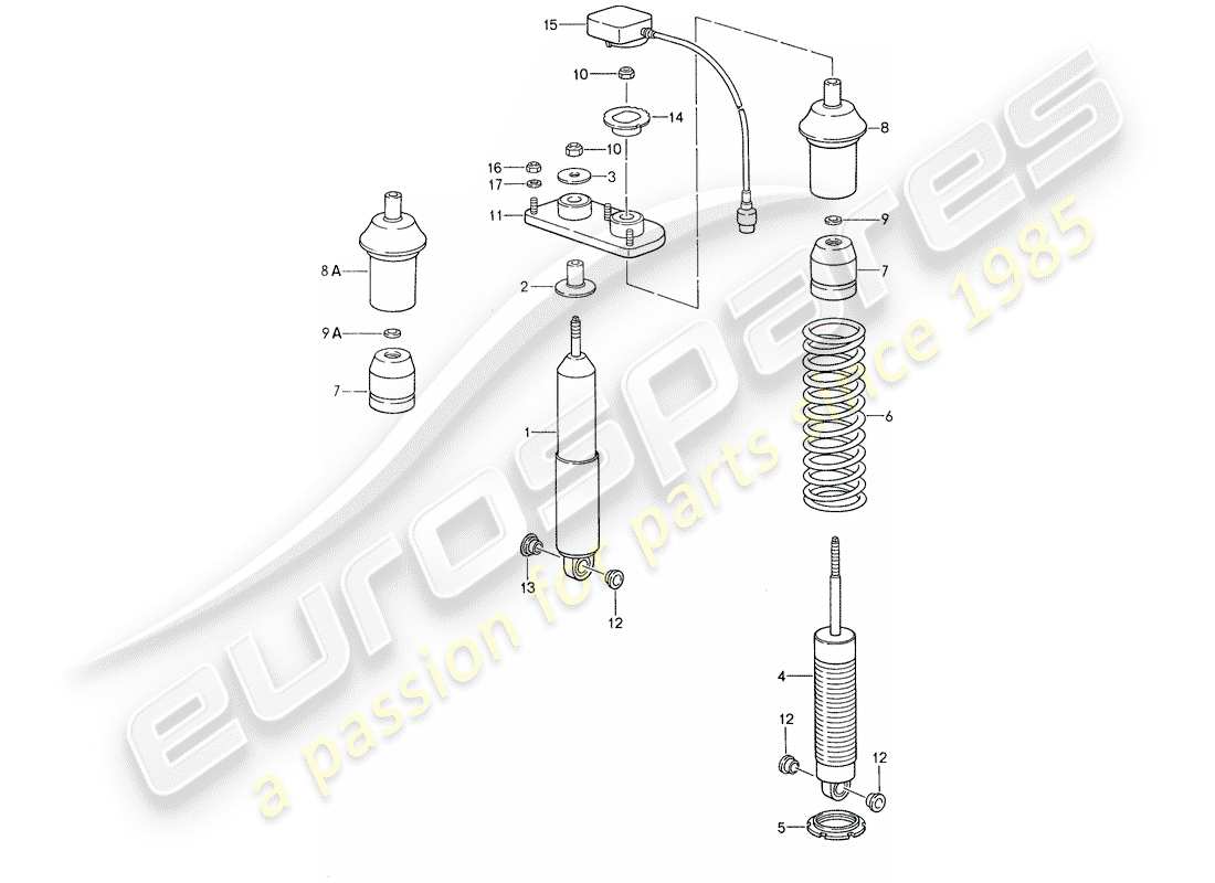a part diagram from the porsche 1987 (959) parts catalogue