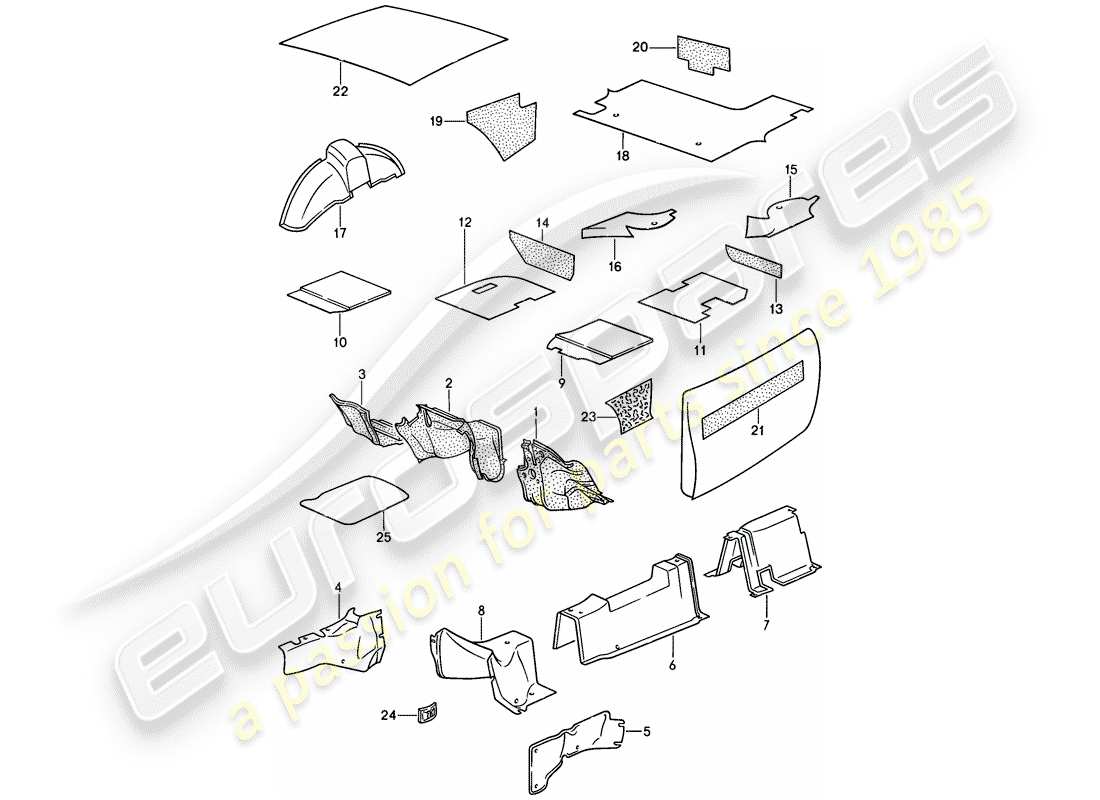 a part diagram from the porsche 1986 (944) parts catalogue
