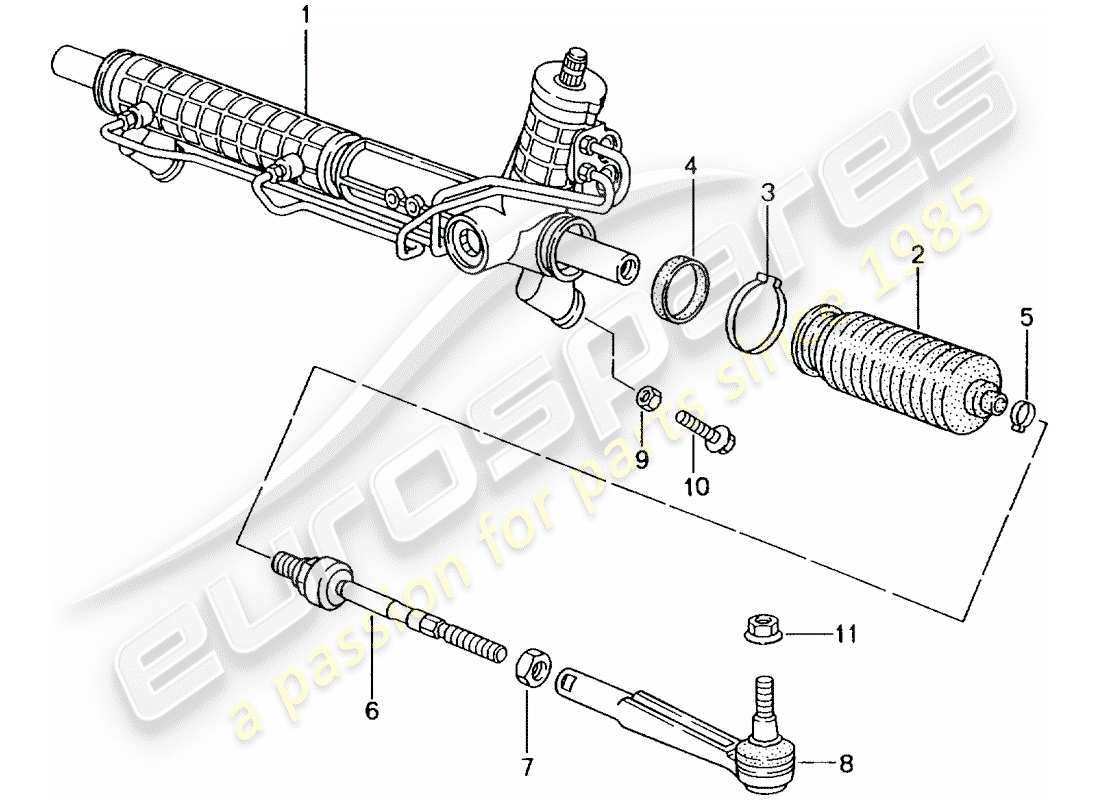 a part diagram from the porsche 2003 (996 gt3) parts catalogue