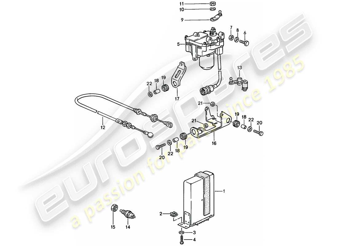 a part diagram from the porsche 1987 (924s) parts catalogue