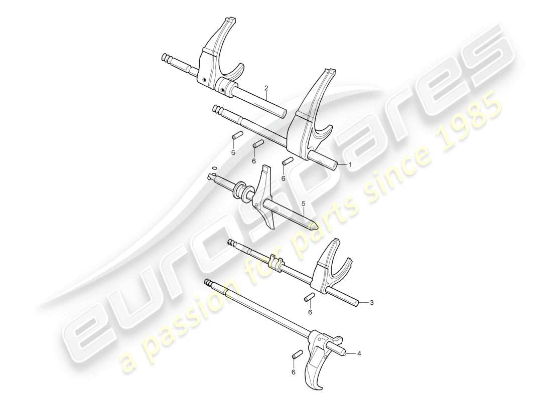 a part diagram from the porsche 2000 (986 boxster) parts catalogue